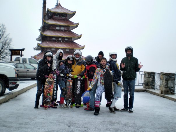 Pennsylvanians, Canadians and a Swiss on top of a Mountain